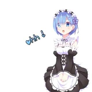 😲 emoji Rem ~ @weebs_4ever Telegram sticker 18 of 45