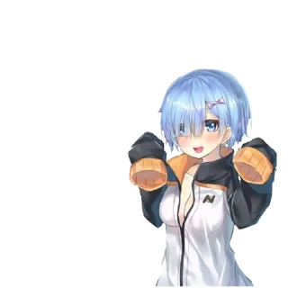 ☺️ emoji Rem ~ @weebs_4ever Telegram sticker 24 of 45