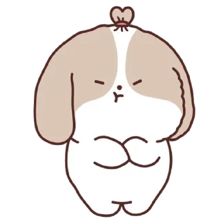 💬 emoji 아기시츄 아츄 By @KakaoEmoticon Telegram sticker 15 of 24