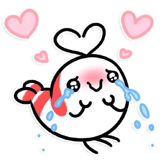 🦐 emoji Shy Shrimp Telegram sticker 6 of 74