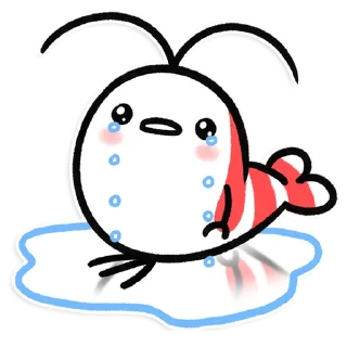 😭 emoji Shy Shrimp Telegram sticker 7 of 74