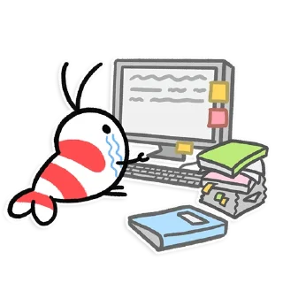 🤯 emoji Shy Shrimp Telegram sticker 8 of 74