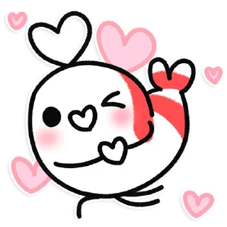 🦐 emoji Shy Shrimp Telegram sticker 5 of 74
