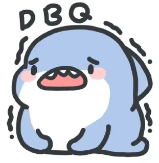 🐳 emoji 可爱小鲨鱼 👉  @tiezhia Telegram sticker 15 of 59