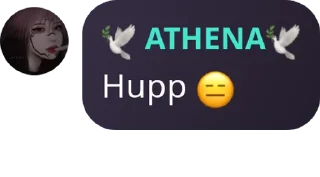 💀 emoji Athena saying Telegram sticker 14 of 26