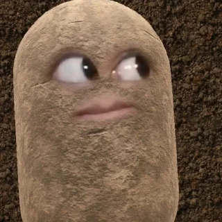 Sticker from kentang is potato