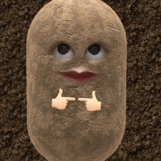 Sticker from potatoo kentang