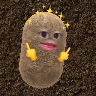 Sticker from potatoo kentang