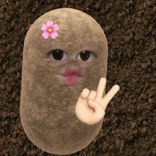 😀 emoji kentang filter Telegram sticker 6 of 20
