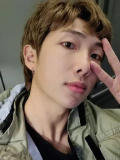 ✌️ emoji Namjoon Telegram sticker 20 of 31