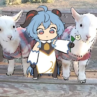 Sticker from ★彡[ɪ ᴀᴍ ɢᴀɴʏᴜ]彡★. @Anime_Sticker_noob