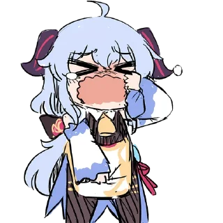💠 emoji ★彡[ɪ ᴀᴍ ɢᴀɴʏᴜ]彡★. @Anime_Sticker_noob Telegram sticker 19 of 55