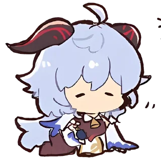 💠 emoji ★彡[ɪ ᴀᴍ ɢᴀɴʏᴜ]彡★. @Anime_Sticker_noob Telegram sticker 21 of 55