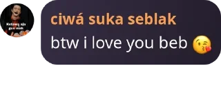 Sticker from pacar Jay @kucingHt 🥰🤍