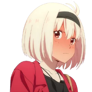 Sticker from Lycoris Recoil. @Anime_Sticker_noob