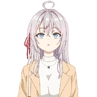 🍓 emoji @Anime_Sticker_noob Alya Sometimes Hides Her Feelings in Russian Telegram sticker 19 of 65