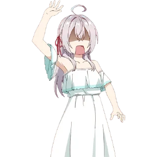 🍓 emoji @Anime_Sticker_noob Alya Sometimes Hides Her Feelings in Russian Telegram sticker 17 of 65