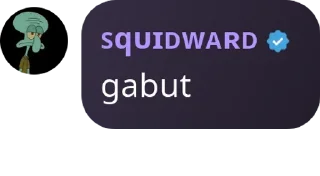 Sticker from Squidward