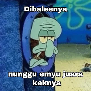 Sticker from Squidward