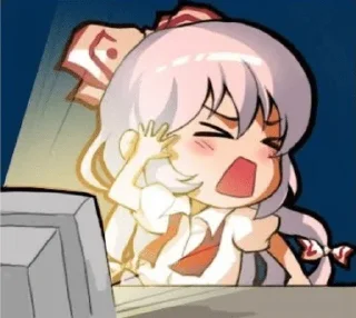 ✨ emoji Fujiwara Mokou 💤 Telegram sticker 16 of 30