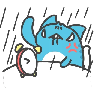 😴 emoji 咖波 視像② @Capoo_Stickers Telegram sticker 8 of 48