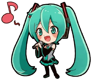 Sticker from Hatsune Miku
