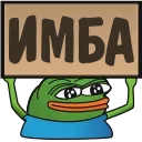👍 emoji 🐸 Pepe's sign @Emoji_Club @GimmeStickerBot Telegram sticker 17 of 78
