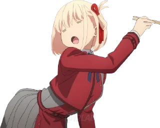 🍑 emoji Lycoris Recoil @Y2LAB Telegram sticker 9 of 98