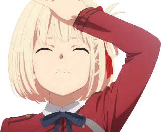 🤦‍♀ emoji Lycoris Recoil @Y2LAB Telegram sticker 6 of 98