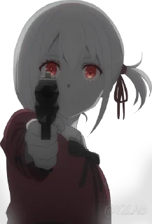 🔫 emoji Lycoris Recoil @Y2LAB Telegram sticker 11 of 98