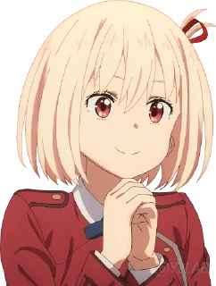 🙏 emoji Lycoris Recoil @Y2LAB Telegram sticker 10 of 98