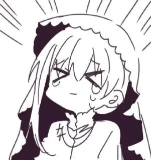 😰 emoji 日常犯病 Telegram sticker 14 of 58
