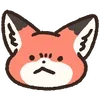 🦊 emoji ₍ Fᥣᥙffy Rᥱɗ F᧐᥊ Eⲙ᧐ji ₎ ˚₊· ♡ @mewsticks Telegram sticker 18 of 40