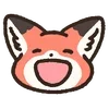 🦊 emoji ₍ Fᥣᥙffy Rᥱɗ F᧐᥊ Eⲙ᧐ji ₎ ˚₊· ♡ @mewsticks Telegram sticker 22 of 40