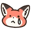 🦊 emoji ₍ Fᥣᥙffy Rᥱɗ F᧐᥊ Eⲙ᧐ji ₎ ˚₊· ♡ @mewsticks Telegram sticker 8 of 40