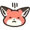 🦊 emoji ₍ Fᥣᥙffy Rᥱɗ F᧐᥊ Eⲙ᧐ji ₎ ˚₊· ♡ @mewsticks Telegram sticker 10 of 40