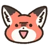 🦊 emoji ₍ Fᥣᥙffy Rᥱɗ F᧐᥊ Eⲙ᧐ji ₎ ˚₊· ♡ @mewsticks Telegram sticker 12 of 40