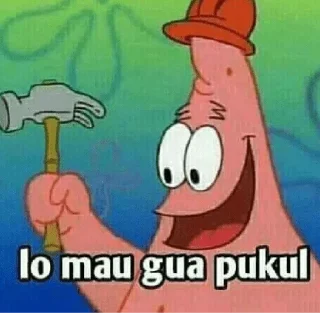 😀 emoji meme patrick Telegram sticker 10 of 30