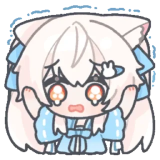 😭 emoji 可爱派蒙～ @pmxxl Telegram sticker 6 of 63
