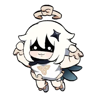 ⭐ emoji 派蒙酱☆ @pmmur Telegram sticker 18 of 109