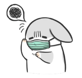 😷 emoji ㄇㄚˊ幾兔-賣萌大作戰 Telegram sticker 5 of 24