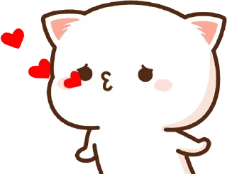 😘 emoji Mochi Mochi Peach Cat @urfavorito Telegram sticker 14 of 49