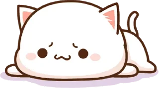 😪 emoji Mochi Mochi Peach Cat @urfavorito Telegram sticker 13 of 49