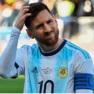 😀 emoji ⚽️🇦🇷 MESSI MOODS 🇦🇷⚽️ Telegram sticker 5 of 15