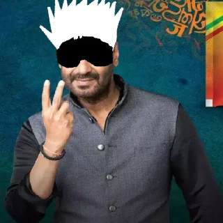 😎 emoji Ajay Senpai @AnimeStickersChibi Telegram sticker 5 of 10