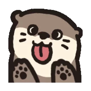👿 emoji Loc's Otter Animated emoji @RekcitsEnilbot Telegram sticker 15 of 40