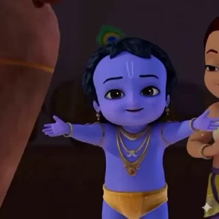 Sticker from Little Krishna Animated by @mayanksh4rma
