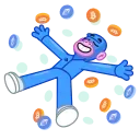 🤩 emoji Join  @Whale_Hub 🐬 Telegram sticker 13 of 24