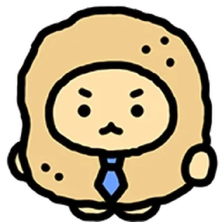⭐ emoji 조그만 망그러진 곰 @moe_sticker_bot Telegram sticker 19 of 35