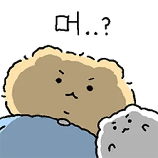 ⭐ emoji 꼬질 망그러진 곰 2 @moe_sticker_bot Telegram sticker 13 of 23
